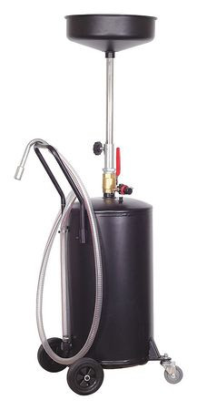 WESTWARD 21EM03 PORTABLE OIL DRAIN 18 GAL. 14 1/2 IN.