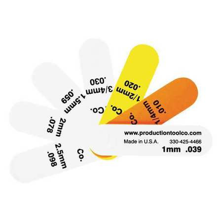 ASSEMBLY TOOL S - 712 FEELER GAUGE 0.334 IN THICK 3 IN L BLADE
