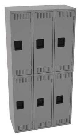 TENNSCO CORP DTS-121836-CMG WARDROBE LOCKER M GRY 36INWX18IND 2 TIER