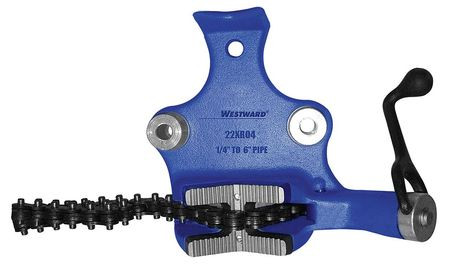 WESTWARD 22XR04 BENCH CHAIN VISE TOP SCREW 1/4 TO 6 IN