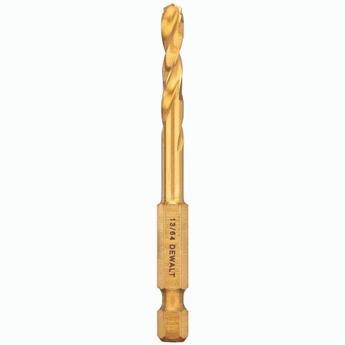 DEWALT TOOLS DD5113 TITANIUM IMPACT DRILL BIT, 13/64-IN.