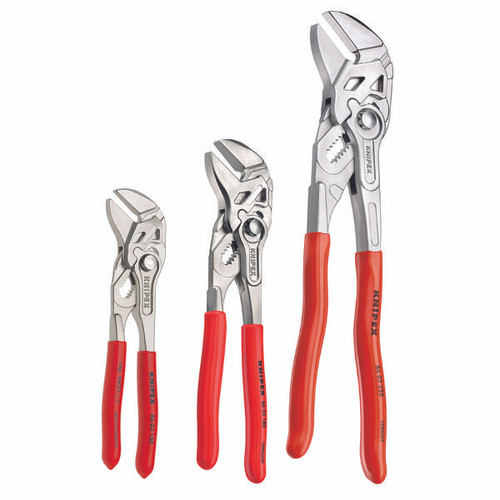 KNIPEX 9K008045US 3 PC. PLIERS WRENCH SET6"  7"  10"