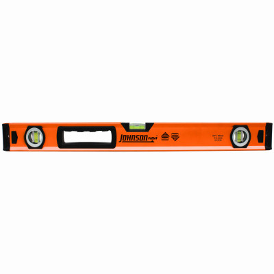 JOHNSON LEVEL & TOOL 1741-2400 BOX BEAM LEVEL, ALUMINUM, 24-IN.