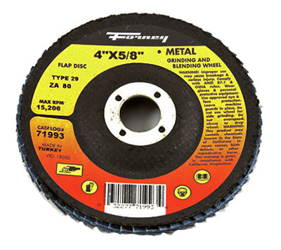 FORNEY INDUSTRIES INC 71993 DISC FLAP TYP29 80GRT 4X5/8IN