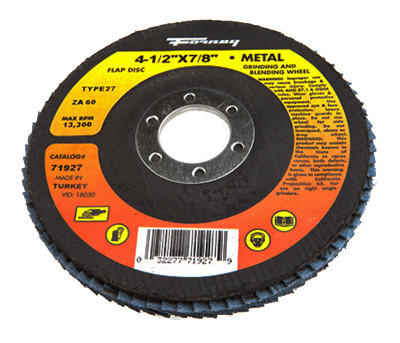 FORNEY INDUSTRIES INC 71927 DISC FLAP TYPE27 60GRIT 4.5IN