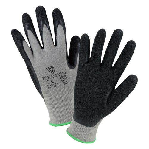 WEST CHESTER 713SLC/M COATED BLACK LATEX ON GRAY NYLON LINER