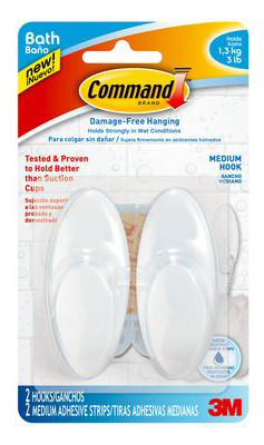 3M BATH18-ES BATH HOOK, MEDIUM