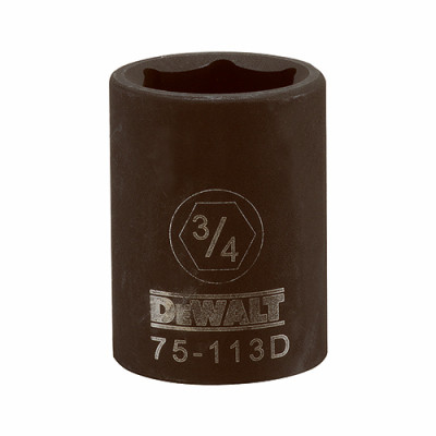 STANLEY DWMT75113OSP SAE IMPACT SOCKET, 6-POINT, BLACK OXIDE,