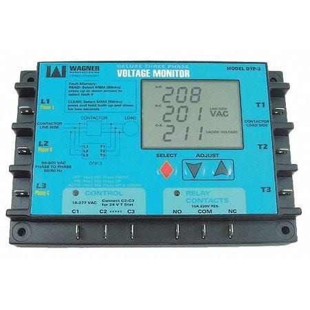 DIVERSITECH DTP-3 LINEVOLTAGEMONITOR,3PHASE,0TO12MIN