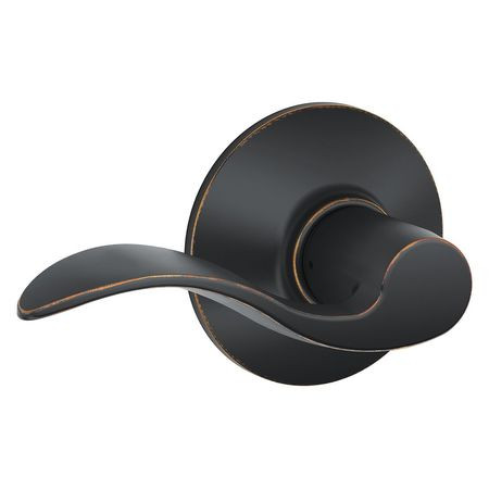 SCHLAGE F10 ACC 716 GRADE 2 PASSAGE LATCH, ACCENT LEVER, ANT