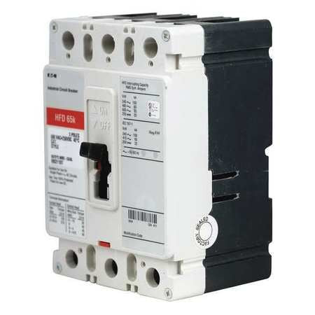 EATON HFD3015 CIRCUIT BREAKER,15A,3P,600VAC,HFD