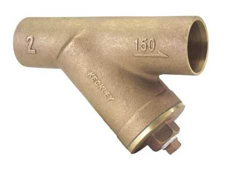 O C KECKLEY COMPANY 11/21SJY-BCM20M34-FTI-E Y STRAINER, 1-1/2" PIPE, SWEAT, BRONZE, 