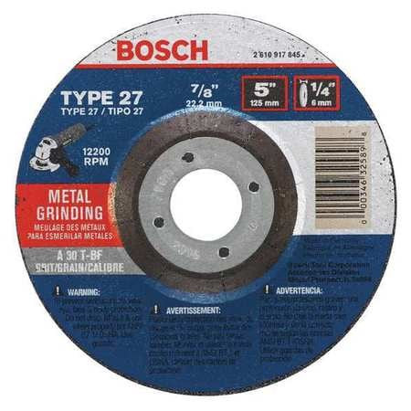 BOSCH POWER TOOLS GW27M500 51/47/8TYPE27GRINDINGWHEELA30T-BF