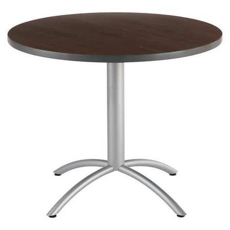 CAFEWORKS 65644 CAFE TABLE ROUND WALNUT 42 IN DIAMETER