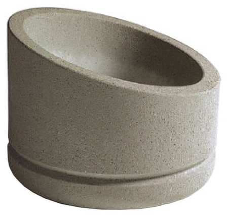 WAUSAU TILE SL4011W22 PLANTER ROUND 24IN.LX24IN.WX18IN.H