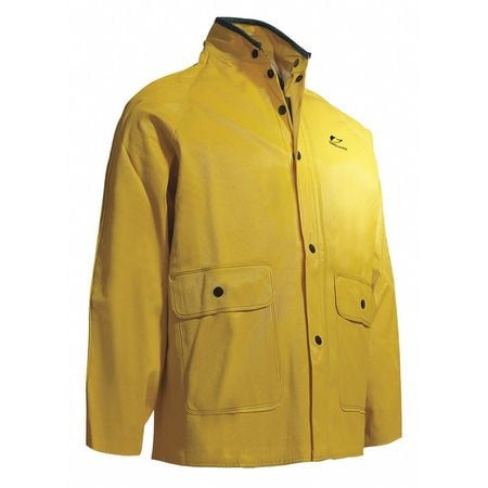 ONGUARD 76032 2X 00 COLLARED RAIN JACKET YELW RIBBED PVC 2XL
