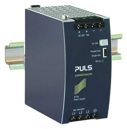 PULS CT10.241 DC POWER SUPPLY METAL 24 TO 28VDC 240W