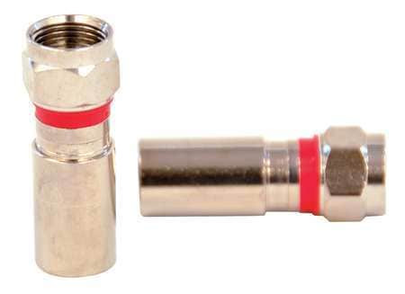 DOLPHIN COMPONENTS CORP DC-CF6G CABLE COUPLER F-TYPE/MALE RG6 COAX PK10
