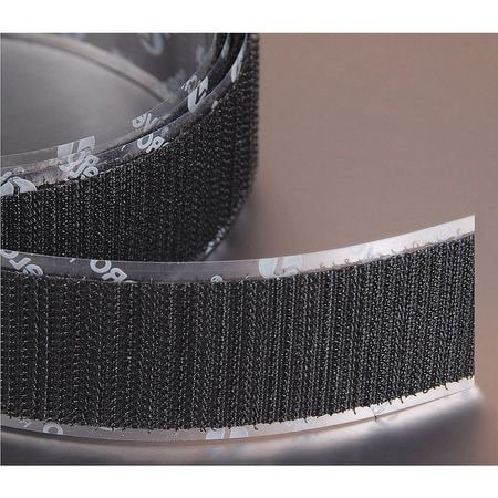 VELCRO 189453 RECLOSABLE FASTENER BLK HOOK
