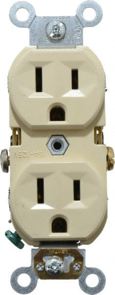LEVITON BR15-I 125 VAC 15A NEMA 5-15R SPECIFICATION GRA