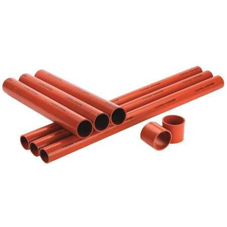 FLEXTECH HT40-338 STRAIGHT HOSE RED 3-25/64 IN.