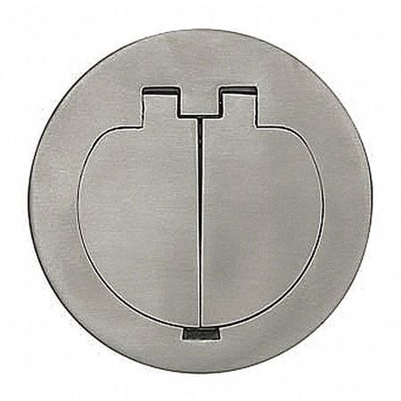 THOMAS & BETTS E97SS2D RND FLR BOX 2-DR DUAL SVC W/ DIV KIT SS