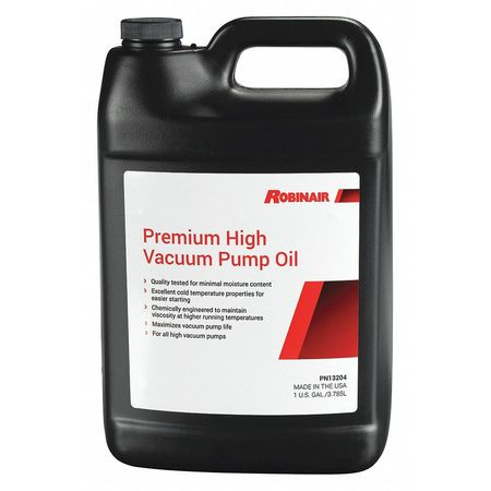 ROBINAIR 13204 VACUUM PUMP OIL 4 GAL PER CASE,PK4