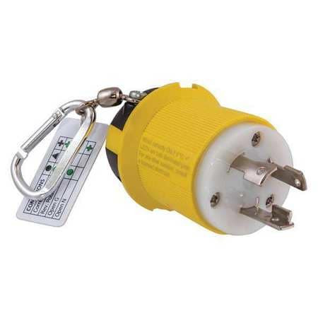 HUBBELL HBLT26CM11 CIRCUIT TESTER, LED, 125VAC, 30A