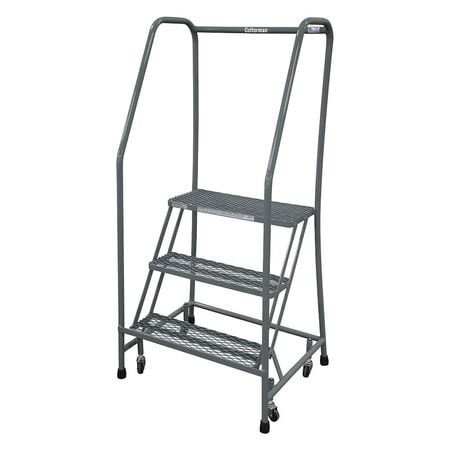 COTTERMAN 1003R2630A1E10B3SSP3 ROLLING LADDER 60 IN H 3 STEPS 59 DEG.