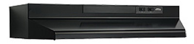 BROAN F403023 RANGE HOOD, BLACK DUCTED, 30-IN.