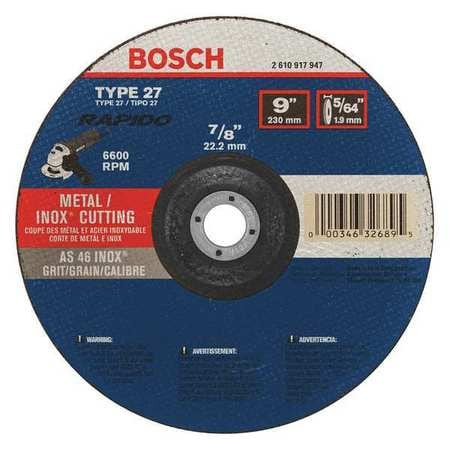 BOSCH POWER TOOLS TCW27S900 9X23498X41463TYPE27THINCUTTINGDISC