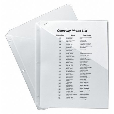 AVERY AVE75243 BINDER POCKETS CLEAR PK5