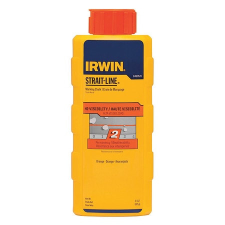 IRWIN 64905ZR 8-OZ. FLUORESCENT ORANGE POWDER CHALK