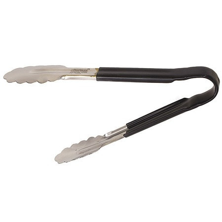 CRESTWARE CG10BK TONG SERVICE 10" SS BLK HNDL