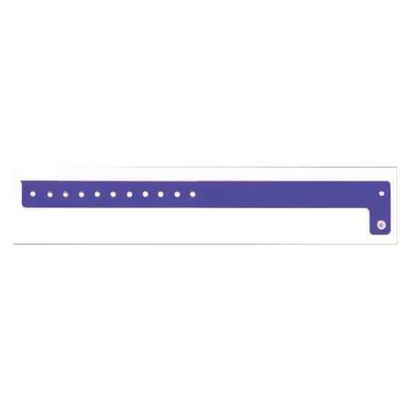 IDENTIPLUS V1-08 ID WRISTBAND VINYL L-SHAPED PURPLE PK500