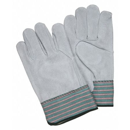 MCR SAFETY 1237 GREEN/PINK FULL LEATHER BACK