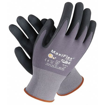 PIP 34-874V/XS COATED GLOVE NITRILE XS BLK/GRAY VEND PR