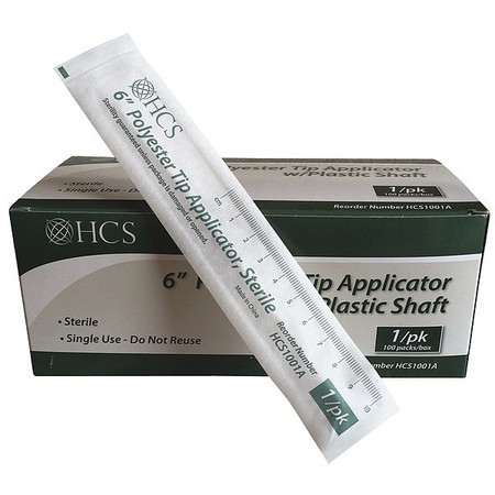 HCS HCS1001A SWABSTICKS,PLASTIC,6 IN.L,PK1000