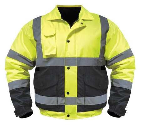 OLD TOLEDO BRANDS UHV562-2X-YB BOMBER JACKET 2XL YELLOW/BLACK