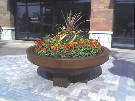 WAUSAU TILE SL403W22 PLANTER ROUND 48IN.LX48IN.WX18IN.H