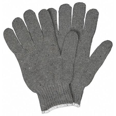 MCR SAFETY 9507L GLOVES, HEAVY WEIGHT, LARGE, COTTON POLY