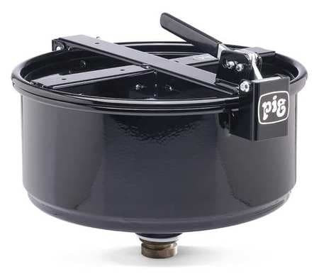 NEW PIG DRM1210-BK DRUM FUNNEL STEEL 13-9/32 IN H BLACK