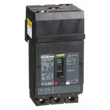 SQUARE D HJA36015 MOLDED CASE CIRCUIT BREAKER 600V 15A