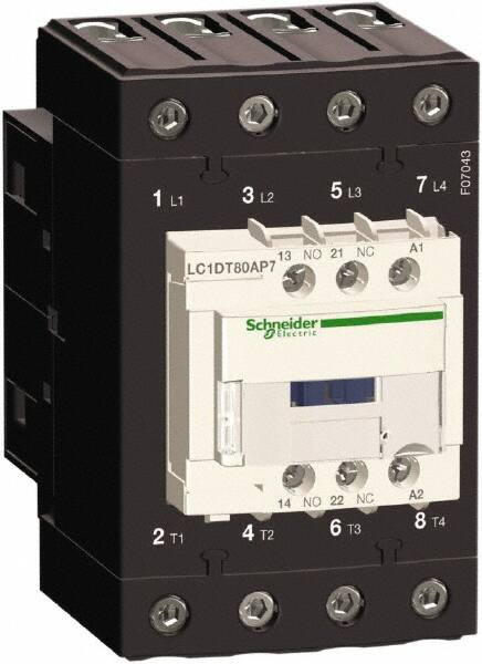 SCHNEIDER ELECTRIC LC1DT80AG7 IEC MAGNETIC CONTACTOR 120V COIL 80A