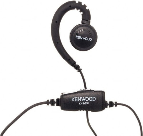 KENWOOD KHS-31C EAR LOOP EARPIECE,PLSTC/METAL,38INL CORD