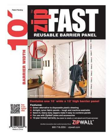 ZIPWALL ZF10 ZIPWALL® REUSABLE BARRIER PANELS, H