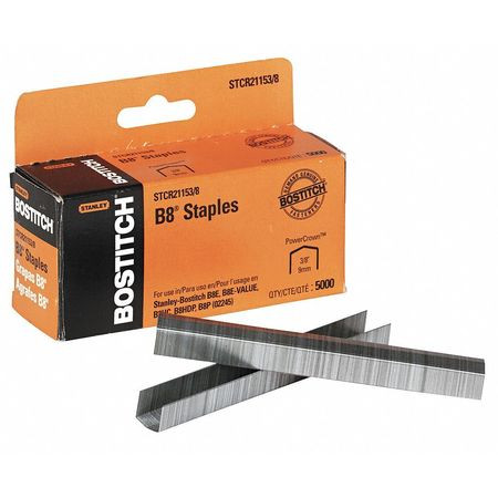 STANLEY BOSSTCR211538 PACK OF (5,000), 0.38" LEG LENGTH, STEEL