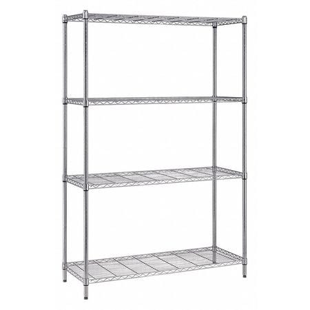 QUANTUM STORAGE SYSTEMS RWR72-2436LD CONVENIENT SHELVING UNIT PACK, 4-TIER, 3