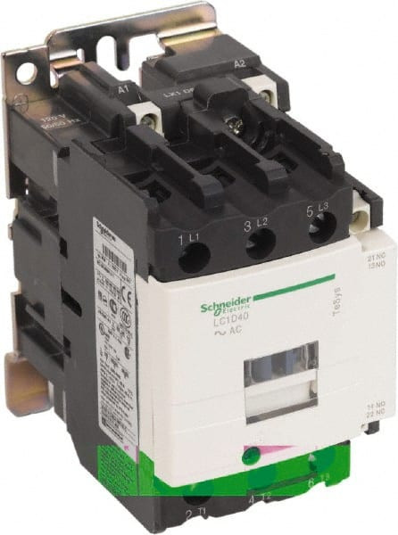 SCHNEIDER ELECTRIC LC1D40G7 IECCONTACTOR:3POLES,NC&NO