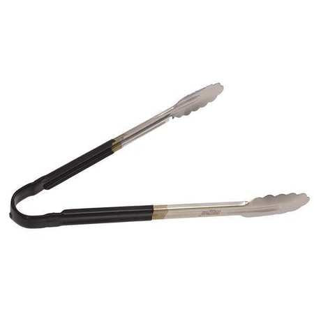 CRESTWARE CG12BK TONG BLACK 12 IN L STAINLESS STEEL